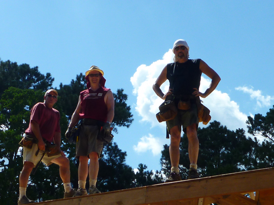 Volunteer on the roof