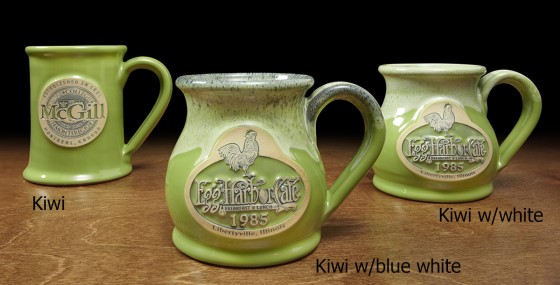 Photo of Kiwi glades with different marble glazes