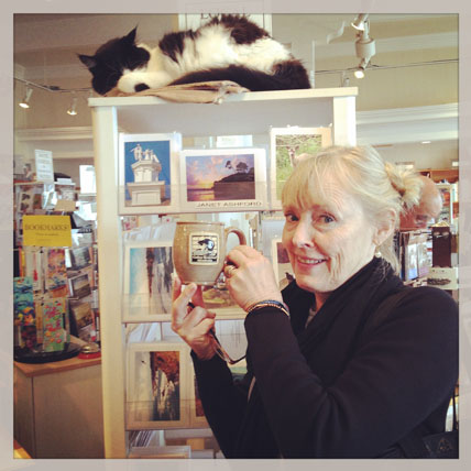 Martha at gallery book shop 