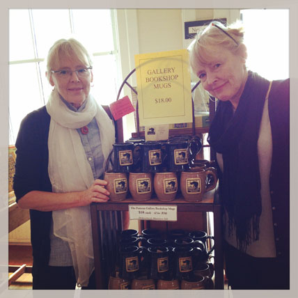 mom and Martha at gallery book shop 