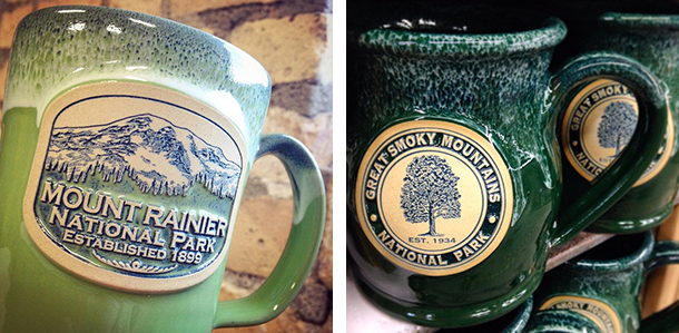 MountRainier and Great Smoky Mountains Mugs 