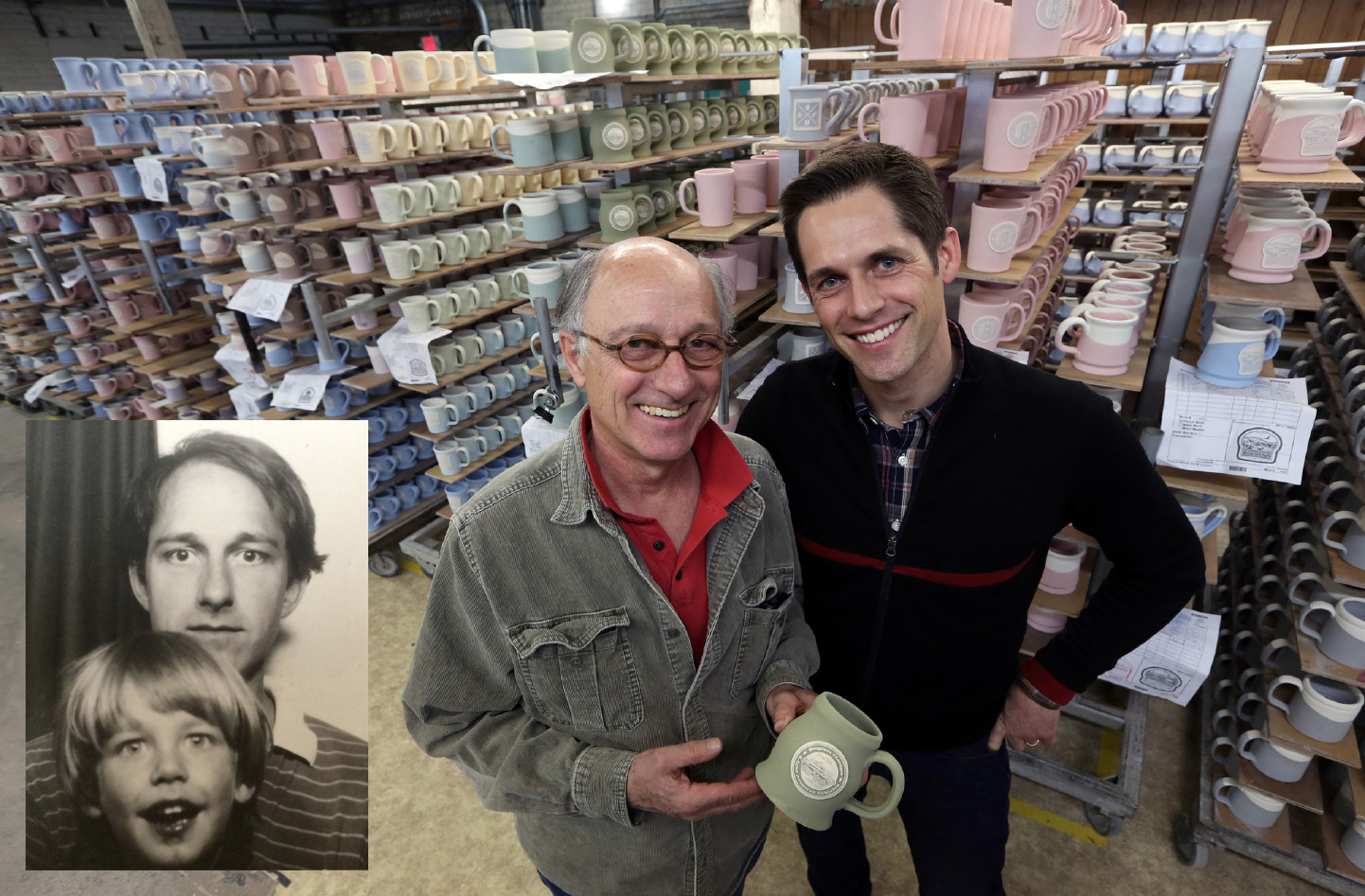 Peter and Niles Deneen at Deneen Pottery 