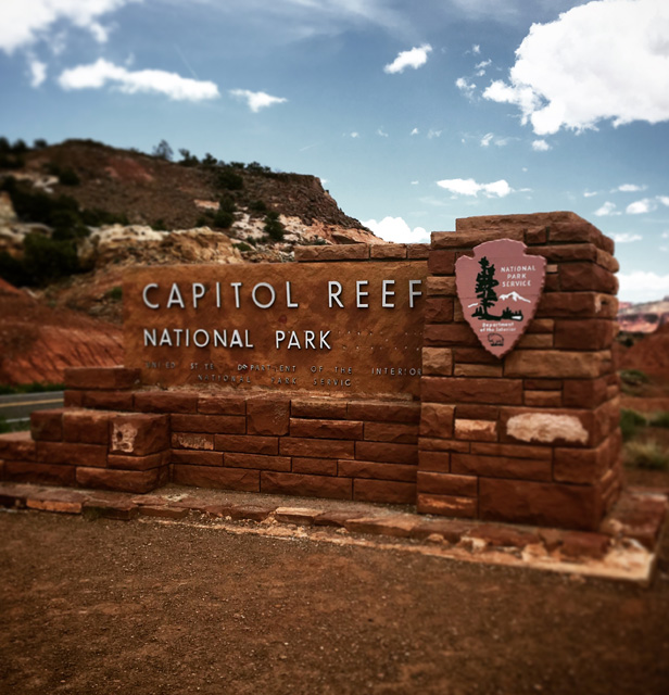 Capitol Reef sign 