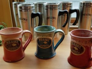 Bakery Swag and promotional ideas - custom pottery mugs for bakeries