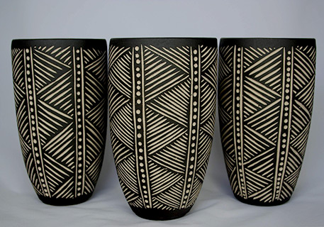 Sfraf Trio Tumblers Pottery