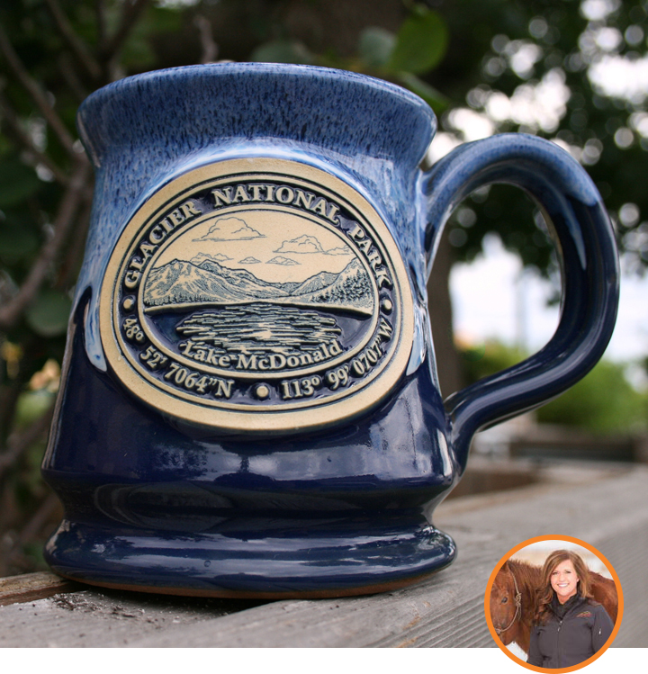  American Mug Pottery Ceramic Coffee Mug, Made in USA
