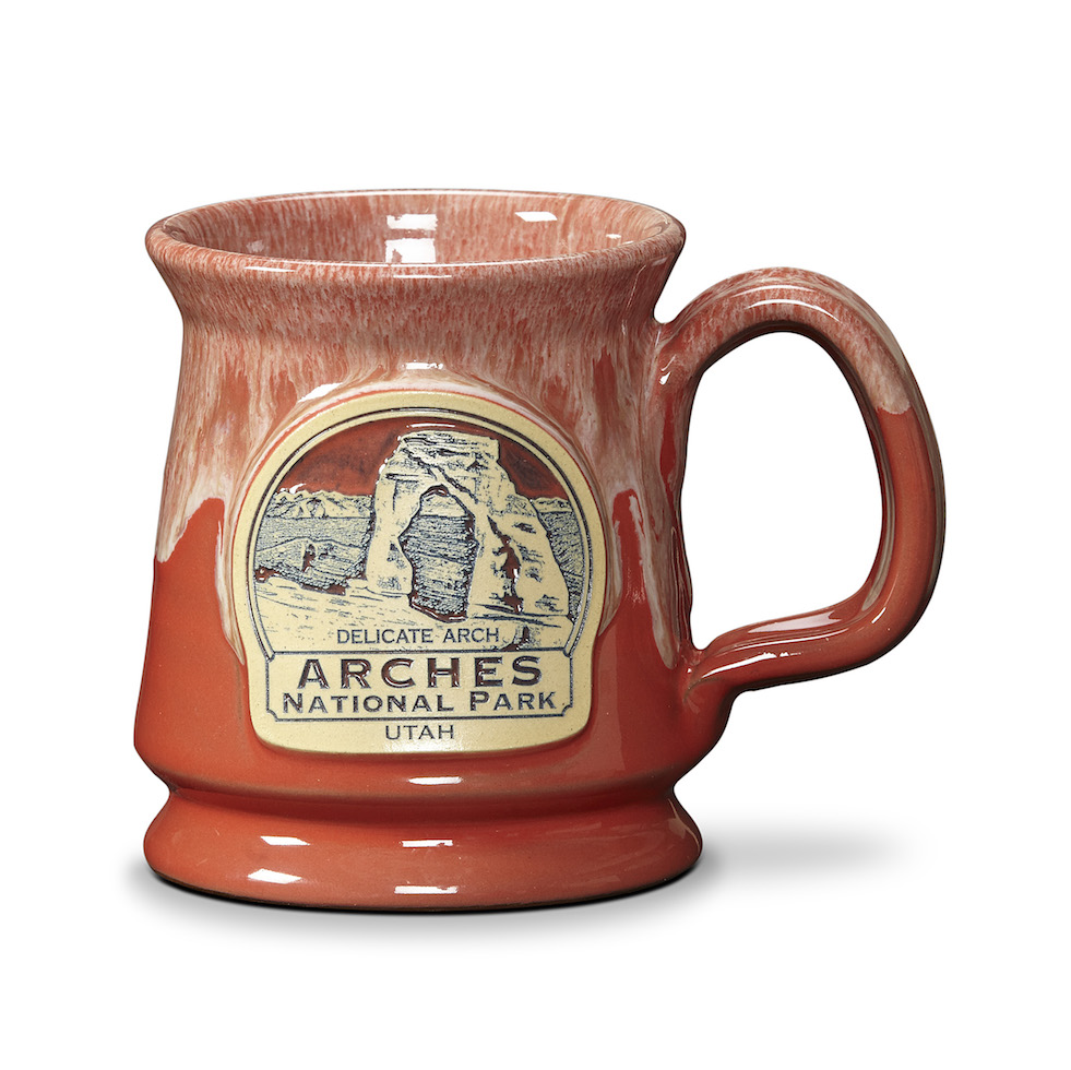 Large Ceramic Coffee Mug Old Spanish Villa Created in USA Family Friendly Local Seller