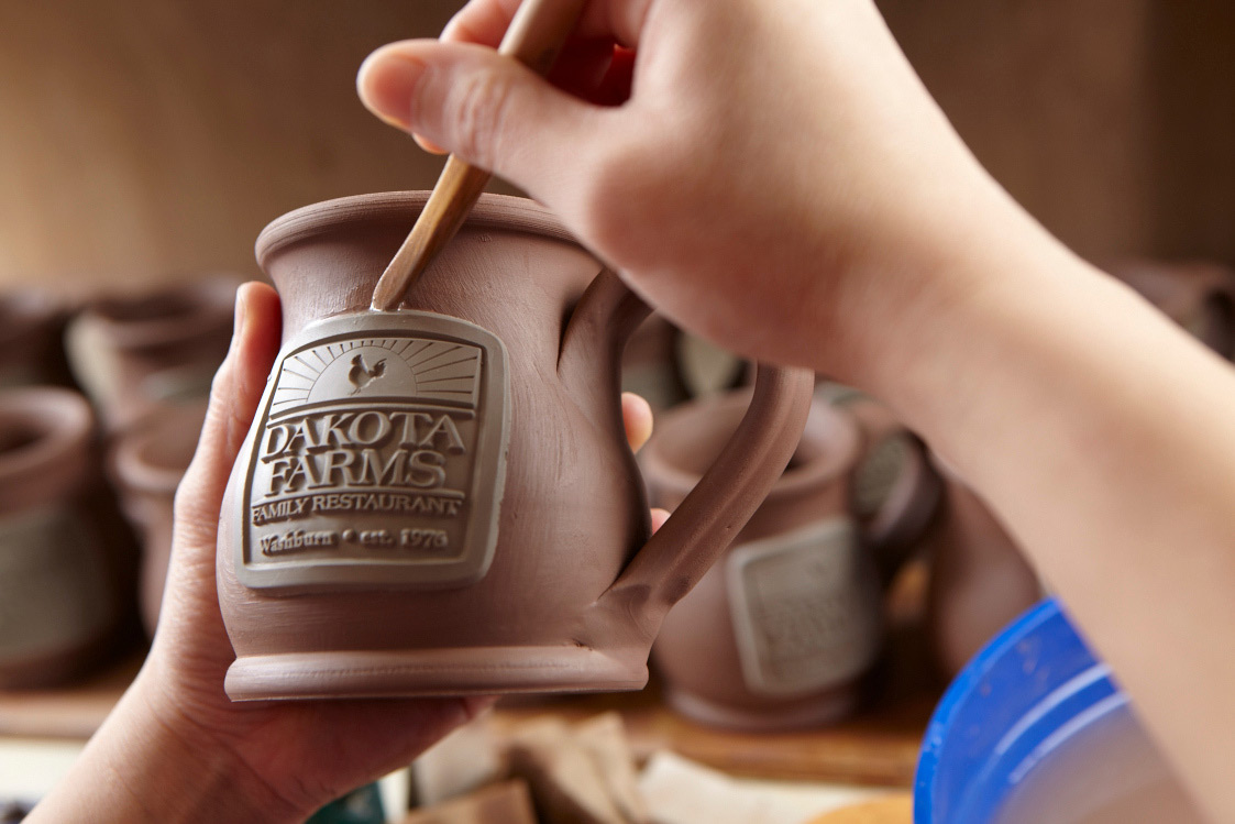 Custom Logo Coffee Mugs & Handmade Stoneware by Deneen Pottery