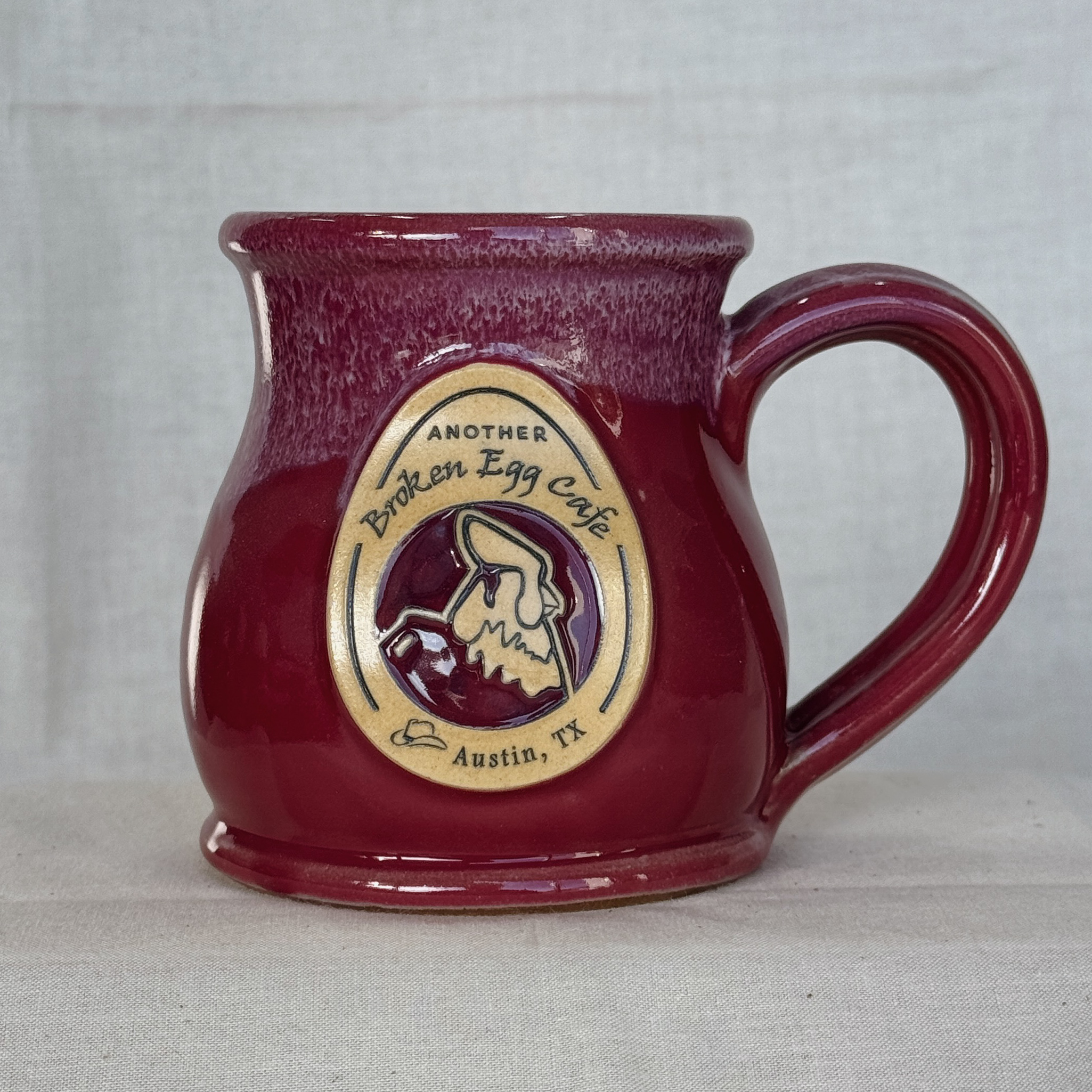 red round belly mug 