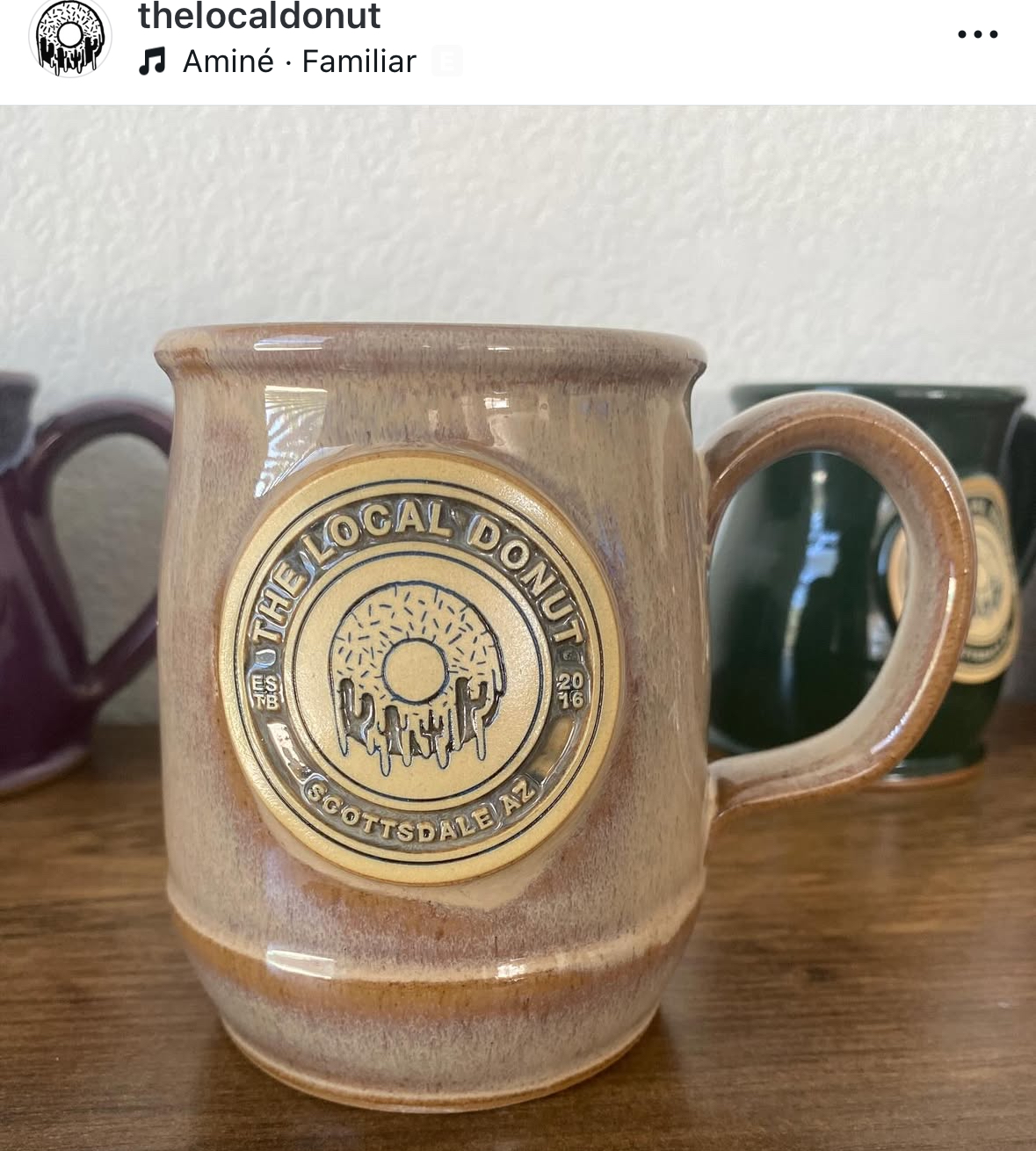 The local Donut Cannon Fall Mug